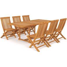 vidaXL 3059605 Ensemble repas de patio, 1 Table incluse 6 Chaises