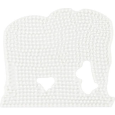 Hama Beads Midi Perleplade Elefant - Hvid, 1stk.