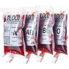 Halloween Drinking Games Blood Bag Heavy Duty Drink Pouch 12-pack