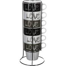 Secret de Gourmet Love with Support Tasse à café 6pcs