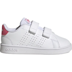 adidas Kid's Advantage Lifestyle Loop - Cloud White / Real Pink / Core Black