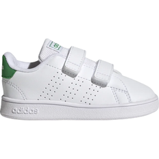 adidas Kid's Advantage Lifestyle Loop - Cloud White / Green / Core Black