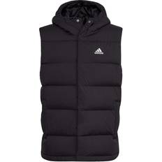 3XL - Uomo Gilet Adidas Helionic Hooded Down Vest - Black