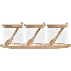 Beige Azucareros Dkd Home Decor Basis Azucarero 10cm 3pcs