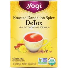 USDA Organic Drinks Yogi Tea Roasted Dandelion Spice DeTox Tea 24g 16pcs 1pack