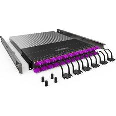 PATCHBOX PLUS SYSTEM OM4 fiberadministrationssystem med tilbagetrækkelige lappeledninger 1U 19"