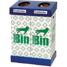 Acorn Office Twin Recycling Bin Blue/Green 95