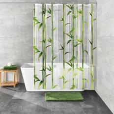 Kleine Wolke Rideau De Douche Bamboo 180 x 200 cm Vert