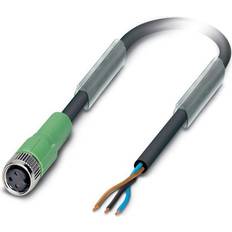 Electrical Cables Phoenix Contact Sac-3P-10,0-Pur/m 8Fs Sensor Cable, 3Pos, M8 Socket, 10M