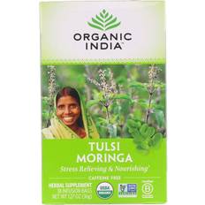 Moringa ekologisk Organic India Tea Caffeine Free Tulsi Moringa 18 Tea