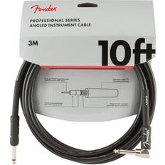 Fender Professional Instrumentkabel, 3m, vinkelstik Sort