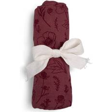 Filibabba Verzorging & Bad Filibabba Mousseline doek Herfst Flower Rood 60x60 cm