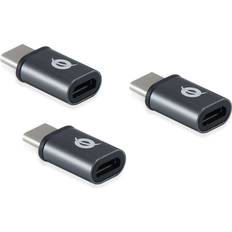 DONN05G USB-C zu-USB Mi.-Adapter,schwarz