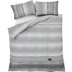 Square Bed Linen Catherine Lansfield Denim Double Duvet Cover Grey (200x200cm)