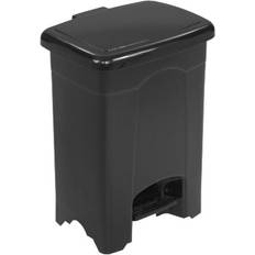 Waste Disposal SAFCO Plastic Step-On Receptacle, 4 Gallon Black