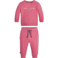 Tommy Hilfiger Tracksuits Tommy Hilfiger Baby Essential Crew Neck Jogger Set - Empire Pink