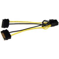 Câbles StarTech SATPCIEX8ADP 6 in. 6in SATA Power to 8 Pin PCI Express Video Card