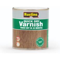 Paint Rustins AVMC500 Quick Dry Varnish Wood Paint Transparent 0.5L