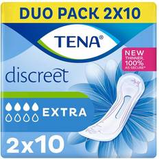 Intimate Hygiene & Menstrual Protections TENA Lady InstaDry Zone Discreet Extra Pads 2x10