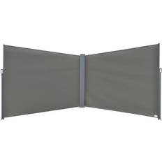 OutSunny 6 2m Patio Double Side Awning Fence