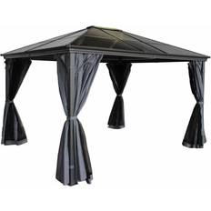 Royalcraft LUGANO POLYCARBONATE GAZEBO 3X3.6M GREY