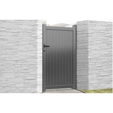 Pedestrian Gate 1000x2200mm Grey Vertical Solid