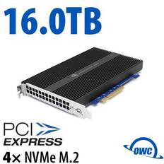 Nvme x8 16.0TB OWC Accelsior 4M2 PCIe 3.0 NVMe M.2 SSD Storage Solution