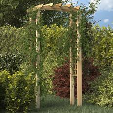 Verde Telaio vidaXL Trellis Arch 110x60x220 Impregnated Solid Wood Pine Brown