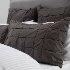 Bon_marché Oreillers en Duvet Belledorm Darley Housewife Pillowsham Oreiller en Duvet Gris, Noir