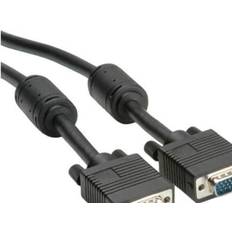 Roline High Quality VGA Cable + Ferrite + DDC, HD15, M/M 20