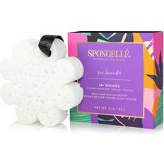 Best_rated Bath Sponges Spongellé Wanderlust Collection Body Wash Infused Buffer, Sea Lavender