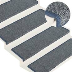 Violett Treppenmatten vidaXL Carpet Stair Treads Violett, Blau, Mehrfarbig