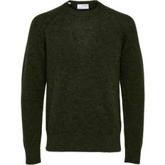 Selected Long Sleeve Knitted Jumper - Bleu