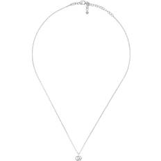 Gucci Women Necklaces Gucci Running Pendant Necklace - Silver/Diamond