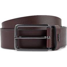 HUGO BOSS Accessoires HUGO BOSS Smooth-leather belt with logo-lettering keeper