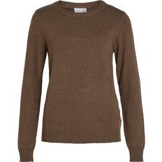 Vila L Pullover Vila Ril Round Neck Knitted Pullover - Crocodile