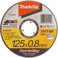 Accessoires voor elektrisch gereedschap Makita B-45733 Doorslijpschijf recht 125 mm 1 stuk(s) Staal, RVS