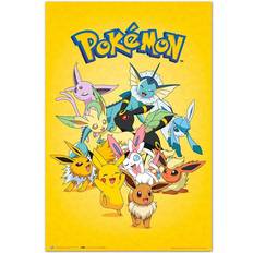 Grupo Erik Poster Pokemon Evoluciones Eevee Multicolor