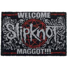 Blanco Felpudos Pyramid Felpudo De Slipknot - Welcome Maggot - Para Negro/Blanco/Rojo - Standard Blanco, Negro, Rojo