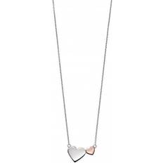 Fiorelli Mixed Metal Double Heart Necklace N4347