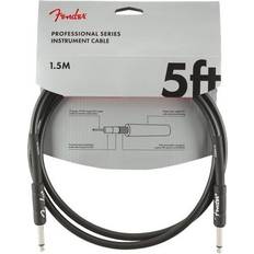 Fender Pro Series 5 foot Instrument Cable, Black