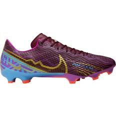 Nike Purple Soccer Shoes Nike Zoom Mercurial Vapor 15 Academy KM MG - Dark Beetroot/University Blue/Vivid Purple/Deep Gold Metallic