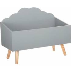 Atmosphera Cassettiera Per Bambini Nuage 58 cm Melamina E Gambe in Legno MDF