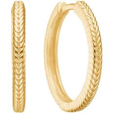 Carre Smykker Carre Hoops Earrings - Gold