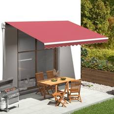 vidaXL Tissu de Remplacement Pour Auvent Bordeaux Rouge 4,5x3 m Burgundy Red