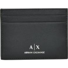 Negro Tarjeteros Armani Exchange Leather Card Holder Men - Black