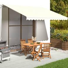 vidaXL Tessuto di Ricambio per Tenda da Sole Crema 4,5x3,5 m 450x350cm