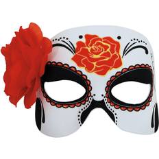 Damen Halb abdeckende Masken Day of the Dead Women's Floral Half Mask