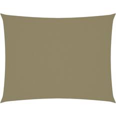 vidaXL Parasole a Vela Oxford Rettangolare 5x7 m Beige