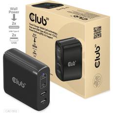 100w gan Club 3D 100W GaN-verkkovirtalaturi, 2x USB-C PD3 2x USB-A, musta